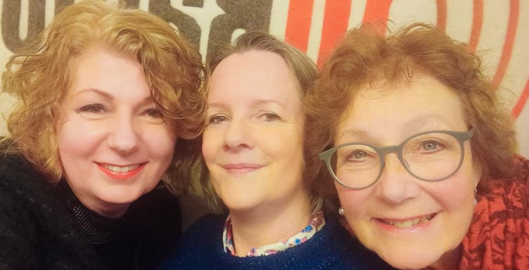 Left-Right: Ani Brayley, Julie Elkins, Yolanda Bentham. Wiveliscombe’s 10 Radio has announced the launch of a new radio programme, ‘Two Plus One’ with a trio of established female presenters